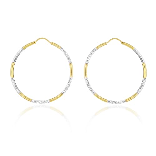 Créoles diamantées Carissima : finissez-en avec les bijoux ternes grâce à l'or bicolore 9 ct