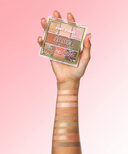Ruby Kisses Eyeshadow Palette Highly Pigmented Eye Makeup Matte To Shimmers (Jade) #TOP2