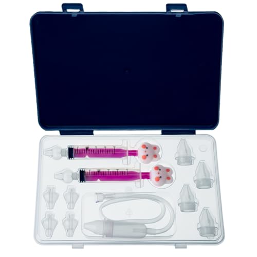 Jeringa de Lavado Nasal Bebe – Kit Completo con Aspirador Nasal para Bebé, 10 Recambios, Sin BPA, Alivio Rápido para la Congestión con Diseño Infantil.
