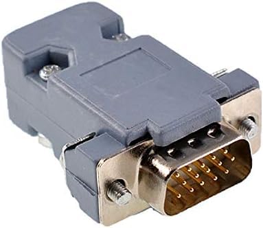 Kit 5 conectores VGA macho DB15 D-SUB plástico miniatura 5
