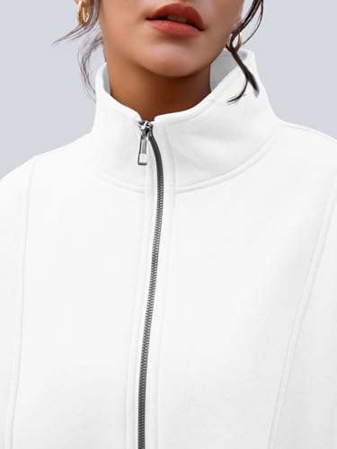 Image of AUTOMET Women's Quarter Zip Oversized Sweatshirt Fleece Mock Neck Pullover