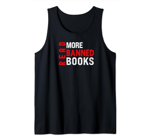 Reading Lover's Bookworm Quotes „Lesen Sie mehr verbotene Bücher“ Tank Top