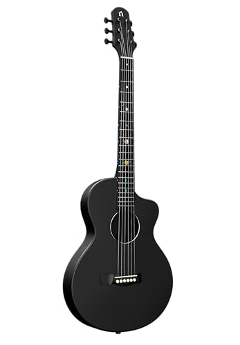 Natasha Carbon Fiber Acoustic Guitar, 38-inch Steel-string Guitarra,Durable 6-string Ultra-thin...