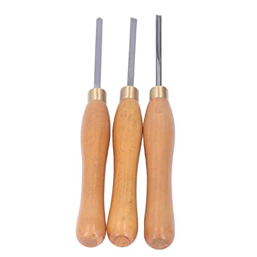 Herramientas de Torneado para Madera 3 Piezas con Mango de Haya miniatura 2
