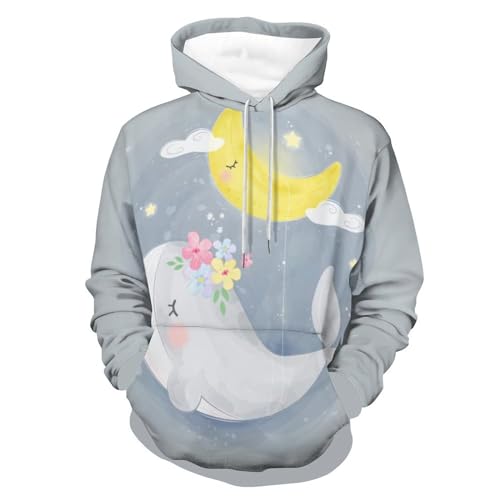 Sweats à capuche manche longue baleine pull homme femme UMENG S