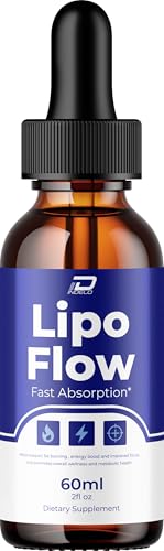 Lipo Flow Liquid Drops LipoFlow Natural Liquid Dietary Natural Blend Supplement (1 Pack 1 Month Supply)