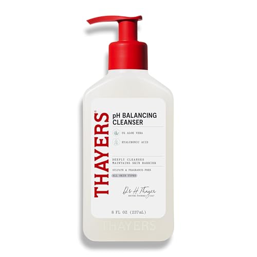 THAYERS pH Balancing Daily Cleanser, Face Wash with Aloe Vera,