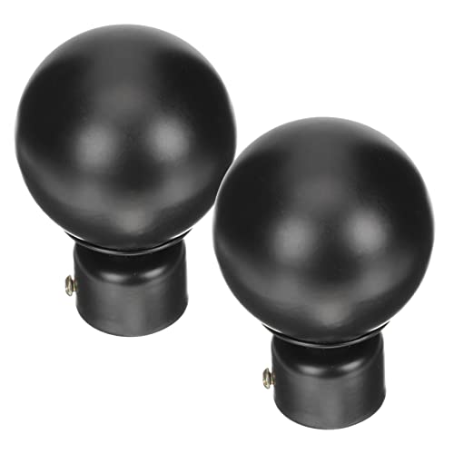 Happyyami 2pcs Rod Finials Decorative End Caps for Drapery Rods for and Roman Sturdy Design for Home Owners