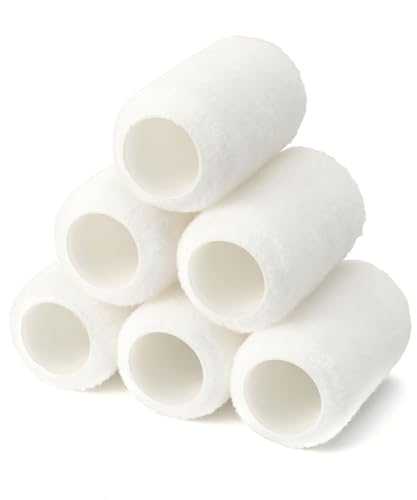 Bates- Paint Roller Covers 4 Inch 6 Pack 1/2 Nap