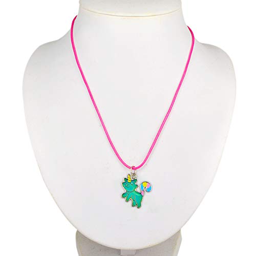 Fairy Tale Cute Caticorn Unicorn Cat Color Change Mood Necklace For Girls4