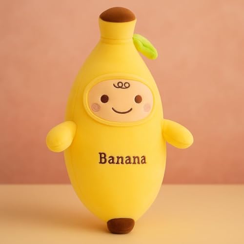Image of Cute Plush Toy for Kids | | Soft Toys | Birthday Gift for Girls /Wife, Boyfriend /Husband, Soft Toys for Girls, Baby Toy (Random Color) Pack of 1 (Banana Plush Soft Toy)