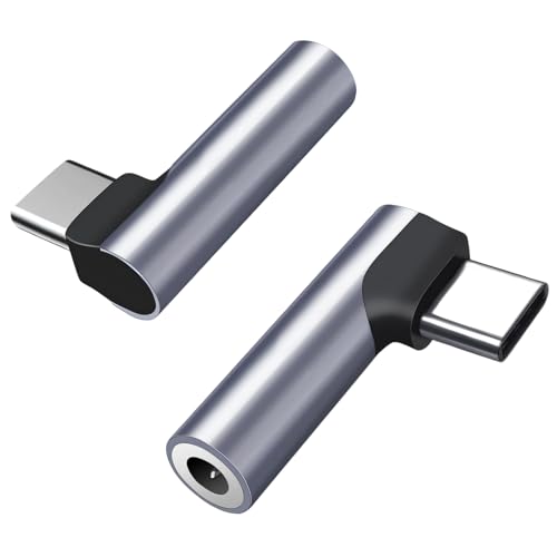 Lunpoem 2PCS USB C to 3.5mm Jack Type C Headphone Adapter Ri