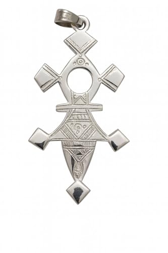 Croix Agadez 'Iférouane' en Argent 925 Estampillé – Bijou Touareg Traditionnel – Artisanat du Niger
