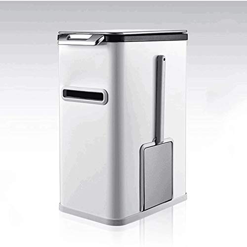 Caneca de basura automática con tapa 7L baño metal