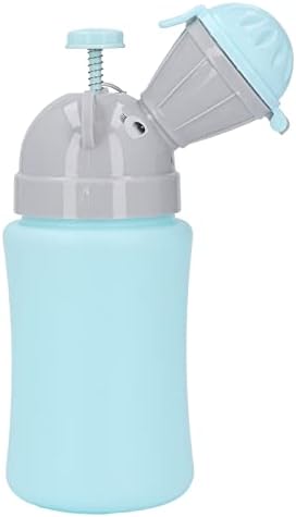 Luocute Children Portable Urinal Cup, Leakproof Silicone Ring Sealed Pee Training Cup, Baby Emergency Potty Toilet with Ergonomic Design, for Travel Car Queue Hospital Toddlers Kids Men (Blue for Boy) - 1