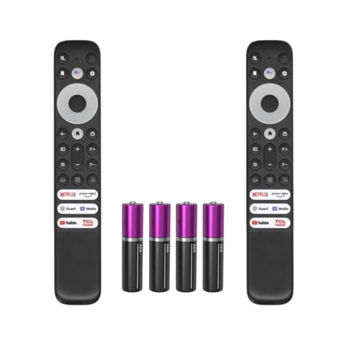 Kit 2 Controle Remoto Compatível com TCL Smart TV 4K Netflix Youtube RC902V