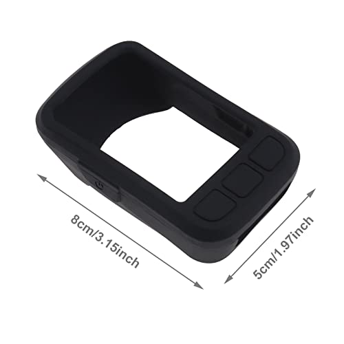 Funda de silicona para Wahoo Elemnt Bolt V2 con protector de pantalla negro 4