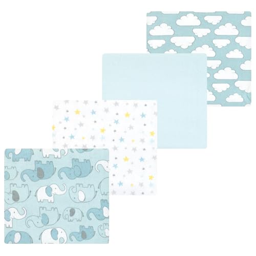 Image of Luvable Friends Little Treasure Flannel Receiving Blankets 4pk