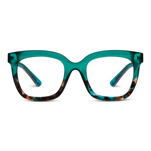 Peepers Blue Light Reading Glasses +2.50 Teal/Teal Botanico Fanfare