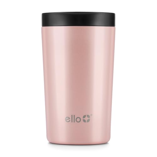 Ello Jones Stainless Steel Travel Coffee Mug - Travel Tea Mug, 11oz, Rosegold