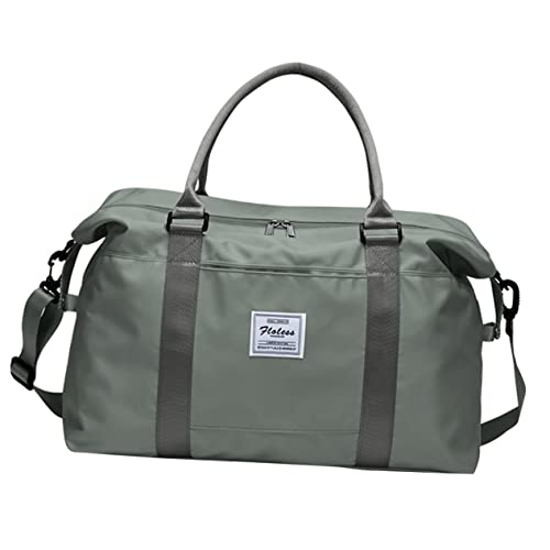 LIFKOME Large Capacity Women's Travel Bag Wet Dry Separation Portable Gym Duffel Bag for Business Trips Overnight Shoulder Tote Lightweight