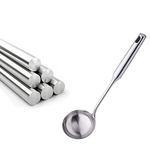 Cooking Spoon Stainless Steel for Wok with Hollow Handle, Large Kitchen Utensil Spoon, Household Soup Spoon Heat Resistant for Home Kitchen Use - Thumbnail 3