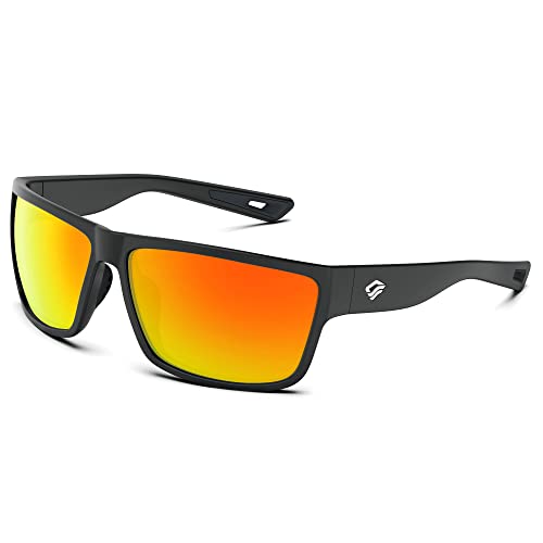 TOREGE Polarized Sports Sunglasses for Men and Women Cycling Running Golf Fishing Sunglasses TR26