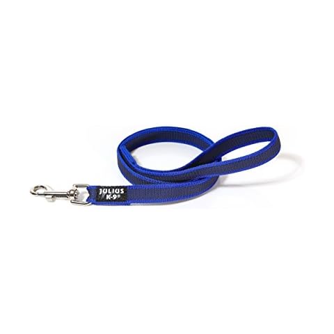Blue-Gray Super-Grip Dog Leash with Handle Cover