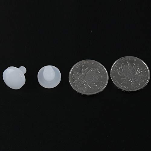 Tope para parachoques uxcell de 7 mm blanco con vástago protector anticolisión 5