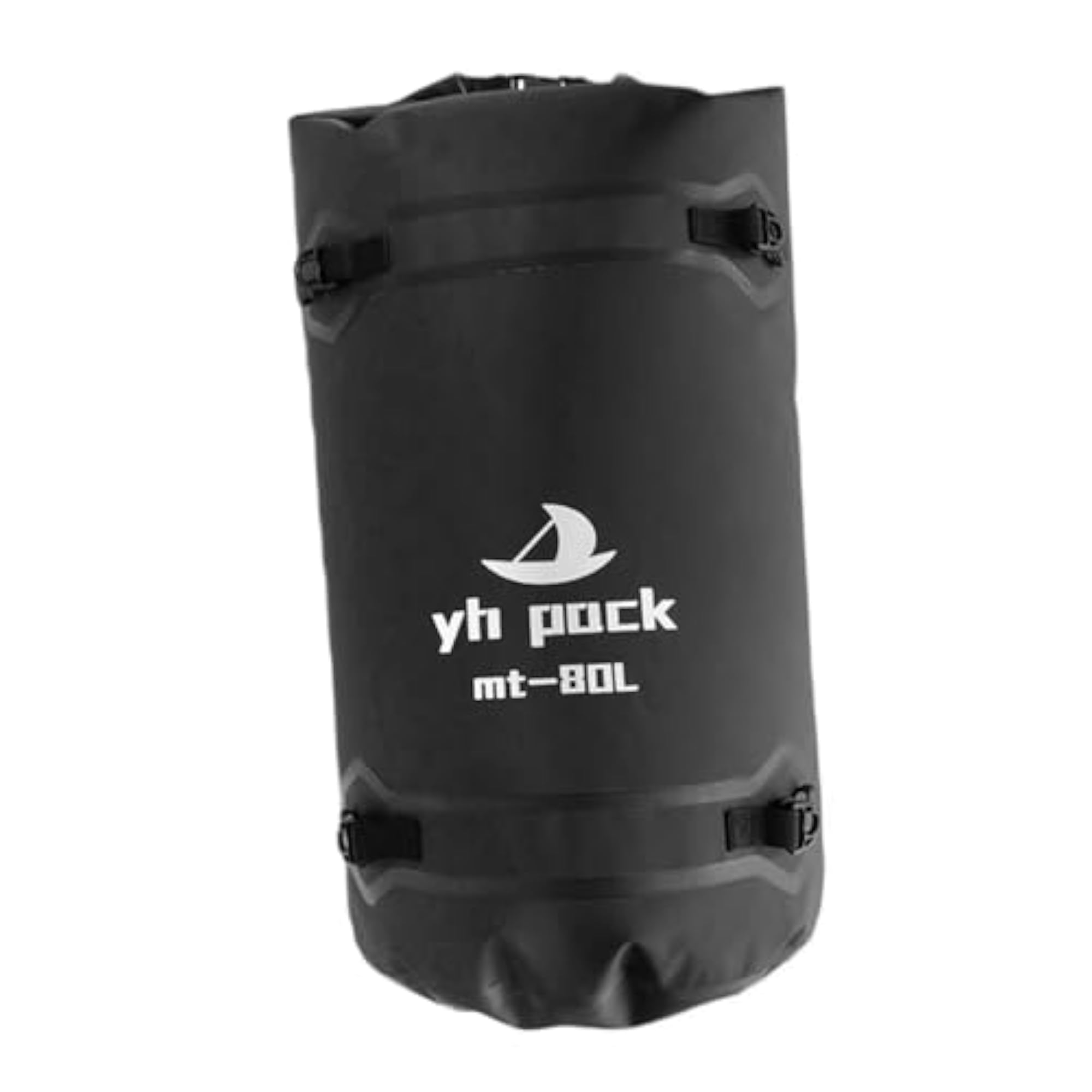 Universal Waterproof Duffel Bag for Travel and Hiking, Black 80L