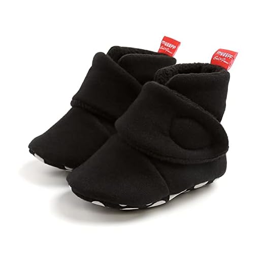 JFAN Botitas Y Patucos Para Niños Caja De Regalo Regalos Festivos Zapatos Infantiles Zapatillas De Bebé Botines Para Niñas Calcetines CáLidos Zapatos 0-18meses,Negro M