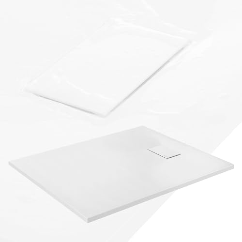 LuxeBath Receveur de Douche 120x90 cm Blanc en SMC...