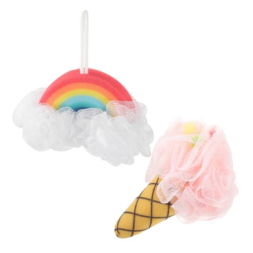 MOTHNUR 2 piezas Esponja Exfoliante Corporal Suave y Cómoda para Ducha Infantil y Adultos Esponja de Baño para Limpieza y Cuidado Diario Piel