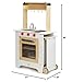 Hape Wooden Cook‘n Serve Kitchen| Pretend Role Play Kitchen Set with Pull-Out Counter and Chalkboard for Kids