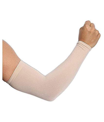 STYLISTY IND Skin Colour Protection Arm Sleeves Hand Socks for Men and Women (Pack of 2 Pairs) Unisex Used for Driving,Hiking,Sports,Biking,Cycling,Sunburn,Dust & Pollution Protection (Beige)
