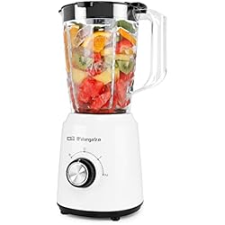 Batidora De Vaso Orbegozo Gran Chef Orbegozo BV 5035 - Batidora Vaso, Capacidad 1.5 L, Cuchilla Acero Inox, 2 Velocidades, Turbo, 500 W