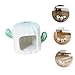 Yardwe 3pcs Cactus Hamster Hideout Guinea Pig House with Food Bowl Bathing Area for Small Animals for Chinchillas Hedgehogs and Rats