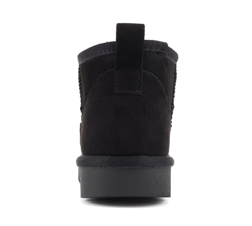 Soda “Mutual/Mute” ~ Women Round Toe Lug Sole Low Flatform Sherpa-lined Ankle Bootie3
