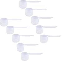 Vista 27 de Cuchara medidora de plástico, (29.6 cc 2 cucharadas 1/8 taza 1.0 fl oz) Cucharas de mango largo para polvos, gránulos, café, alimentos