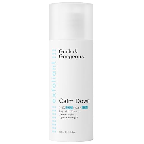 Exfoliant PHA BHA Geek & Gorgeous doux visage pour un grain de peau affiné et net