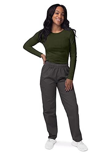 Sivvan Scrubs For Women - Long Sleeve Comfort Underscrub Tee - S8500 - Olive - L #TOP3