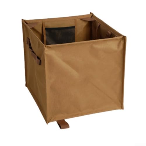 Cesta de almacenamiento plegable de tela Oxford, contenedor de basura para camping negro 4