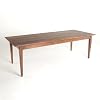 Simple Farmhouse Table Antique Finish Farm Table Harvest Table Modern Vintage Style Wooden Dining Table for The Country Farmhouse Kitchen Dining Room Table