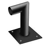 90 Degree Wall Mount Bracket L-Shape Square Pole Top Bracket,Light Pole Tenon Adaptor for LED Shoebox Parking Lot Light