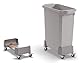 Durable Rollwagen für Mülleimer DURABIN® 60L, Rolluntersatz aus recycl. PP, verkettbar, graphit, 334037