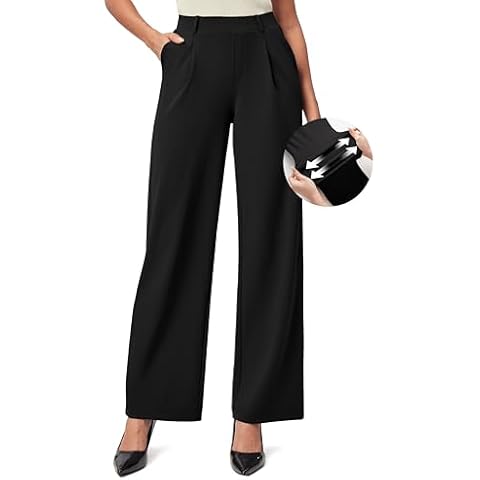 IUGA Women's Wide Leg Dress Pants Cover