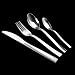 LCCDSD Set di Posate 4pcs Posate Tableware Bistecca Forchetta Cucchiaio Coltello Set Stoviglie in Acciaio Inox Acciaio Inox Appartamento Posate Set da Cucina Tavola da Cucina Posate Zero Rifiuti