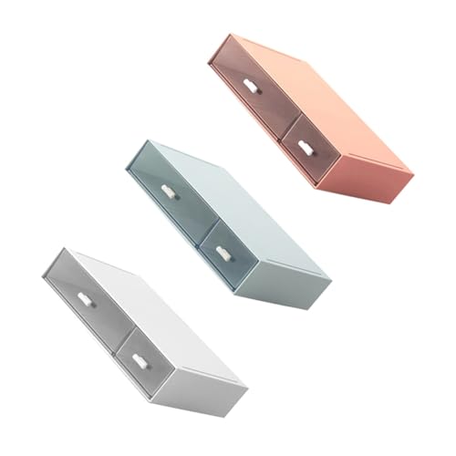 Boîte de rangement plastique blanc à compartiments pour maquillage et bureau - 4