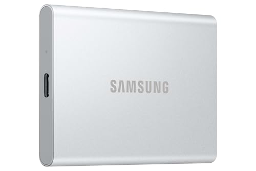 Samsung Portable SSD T7 Resurrected 2TB, External Hard Drive, USB 3.2 Gen.2 High-Speed Storage, External SSD for iPhone 17, Mac, PC, Android Devices & Gaming Consoles, Metallic Silver, MU-PD2T0G/WW