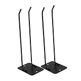 WEKADRIN 2 piezas Organizador de Pared para Escobas y Fregonas Gancho Doble Metálico Resistente para Almacenamiento de Herramientas de Garaje y Cocina Soporte Versátil para Palas y